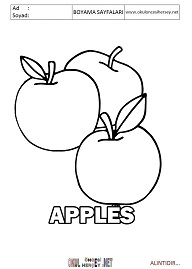 ingilizce boyama sayfaları